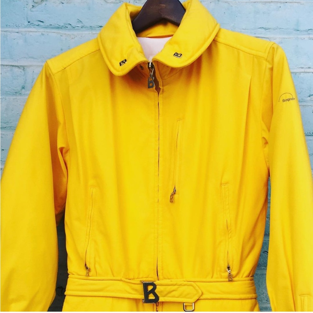 Vintage Bogner Ski Suit – Iconic 1980s | Made in West Germany | Yellow | Size S